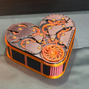 Scatola a Cuore Steampunk - Regalo Meccanico di San Valentino