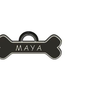 Collar mate-targhetta cane