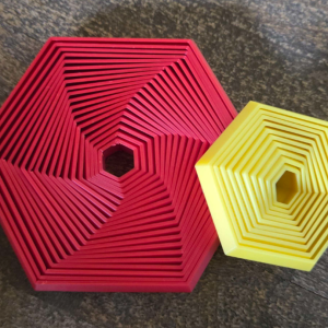 Gioco Hexafidget, diverse dimensioni