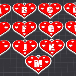 Ciondoli cuore d'amore personalizzabile